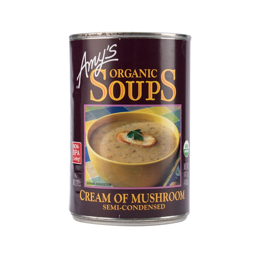 AMY'S KITCHEN Organic Soups - Semi-Condensed Cream of Mushroom  (400g)